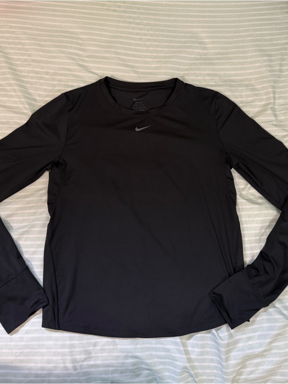 Nike Black Long-Sleeve Dri-FIT Performance Tee